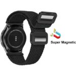 ⁦حزام ساعة هواوي GT4 - مصنوع من النايلون الناعم عالي الجودة وقابل للتمدد - لون أسود - مقاس 22mm⁩ - الصورة ⁦3⁩