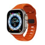 حزام ساعة ابل سيليكون - متوافق مع سلسة ساعات ابل بمقاسات: 42- 44 45- 49 mm - لون برتقالي