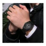 ⁦ساعة رياضية رجالية مقاومة للصدمات ، حزام سيليكون متين - لون اسود⁩ - الصورة ⁦2⁩