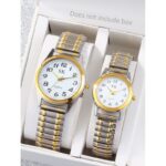 ⁦بكج ساعة عدد 2 للكبلز -- حزام ستانلس مضاد للصدأ - لون ذهبي⁩ - الصورة ⁦2⁩