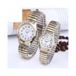 ⁦بكج ساعة عدد 2 للكبلز -- حزام ستانلس مضاد للصدأ - لون ذهبي⁩ - الصورة ⁦4⁩