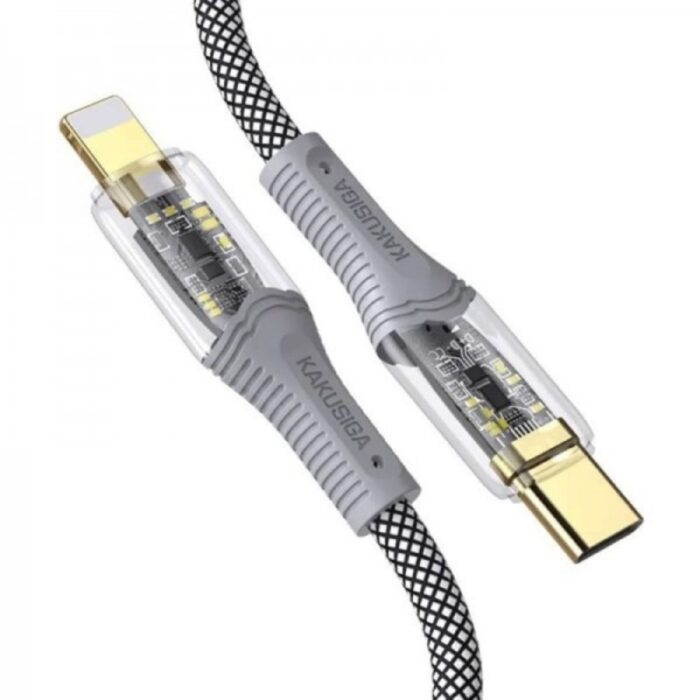 ⁦سلك شاحن تايب سي - ايفون 1 متر متين جدا شحن سريع 20 واط ماركة kakusiga العالمية⁩ - الصورة ⁦2⁩