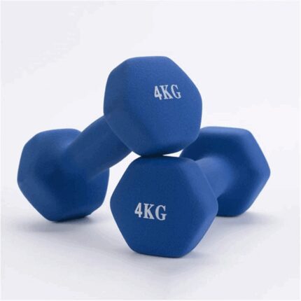 دمبلز 4 كيلو لون أزرق ( زوج )