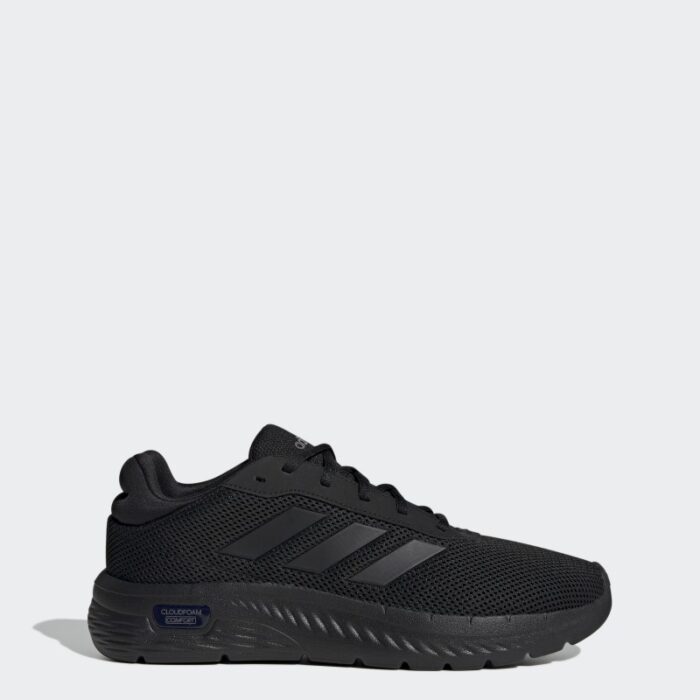 ⁦adidas Men's Cloudfoam Comfy Shoes-Black⁩ - الصورة ⁦2⁩