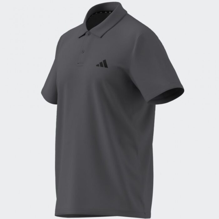 ⁦adidas Men's Train Essentials Training Polo Shirt-Grey⁩ - الصورة ⁦9⁩