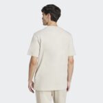 ⁦adidas Men's Essentials Small Logo Single Jersey T-Shirt- Beige⁩ - الصورة ⁦3⁩