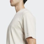 ⁦adidas Men's Essentials Small Logo Single Jersey T-Shirt- Beige⁩ - الصورة ⁦6⁩