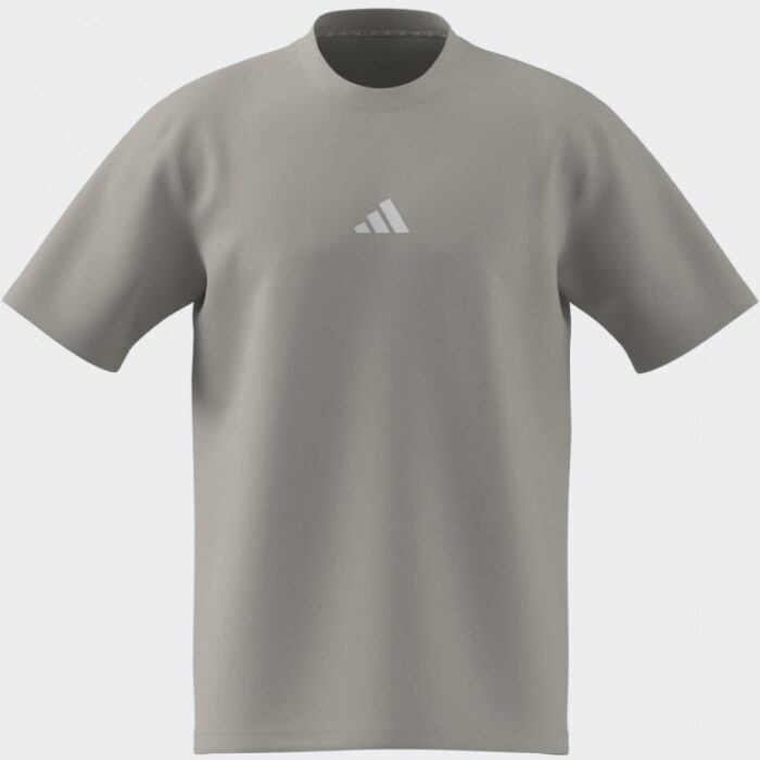 ⁦adidas Men's Essentials Small Logo Single Jersey T-Shirt- Beige⁩ - الصورة ⁦7⁩