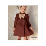 فستان بناتي لون بني