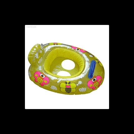 عجل سباحة بتصميم القارب 70 سم لون أصفر