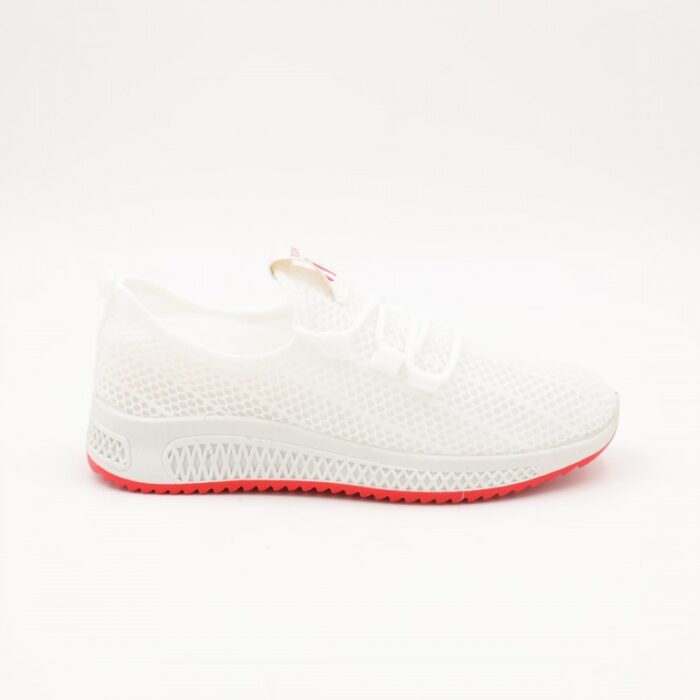 103384331_685ec42635a67 حذاء رياضي للرجال لون أبيض ونعل أبيض - الصورة 1