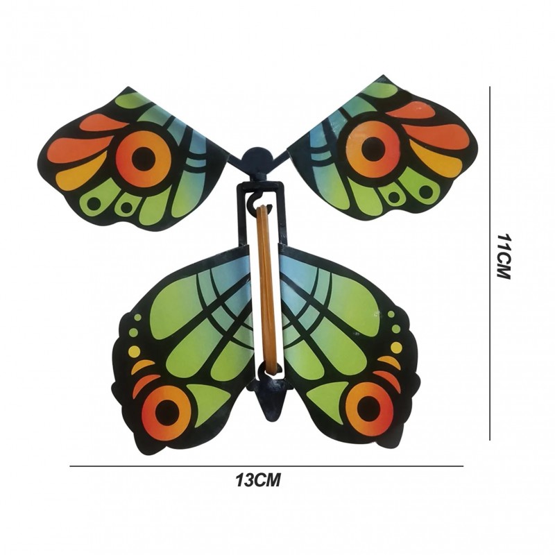⁦فراشة طائرة للهدايا لون أسود وأخضر⁩ - الصورة ⁦1⁩