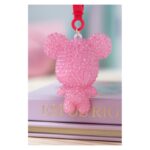 مدالية دبدوب مصنوع يدوياً من الخرز لون زهري