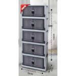 ⁦خزانة بلاستيك 5 جوارير حجم 150×56 سم⁩ - الصورة ⁦4⁩