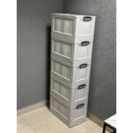 ⁦خزانة بلاستيك 5 جوارير حجم 150×56 سم⁩ - الصورة ⁦5⁩