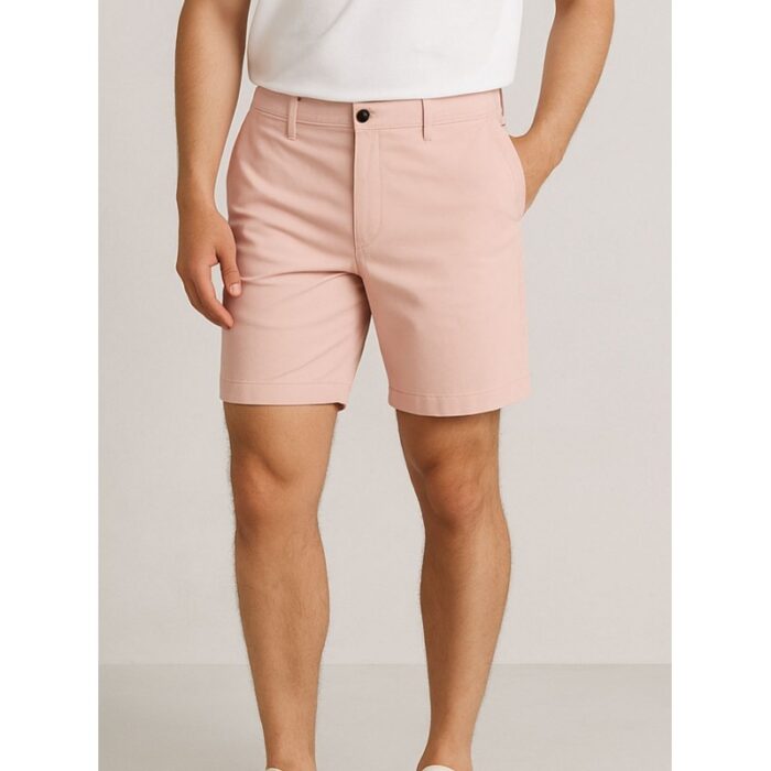 103384420_685ec4eecce0d شورت جينز للرجال لون زهري فاتح - الصورة 1