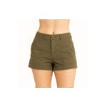 شورت للنساء لون زيتي
