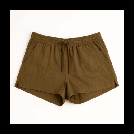 شورت للنساء لون زيتي
