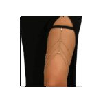 اكسسوار للفخد بتصميم خلخال للنساء لون فضي