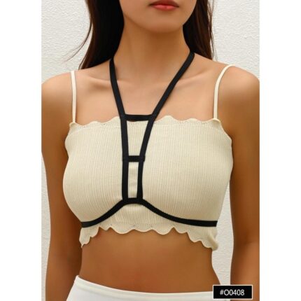 اكسسوار للصدر للنساء لون أسود