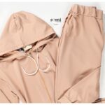 ⁦طقم صيفي للصبايا جاكيت وبنطلون لون بني⁩ - الصورة ⁦2⁩