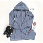 طقم صيفي للصبايا جاكيت وبنطلون لون بترولي