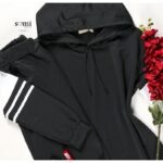 طقم صيفي للصبايا جاكيت وبنطلون لون أسود