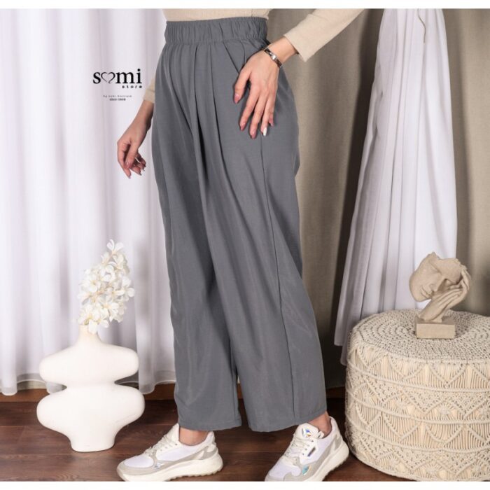 ⁦بنطلون لون رمادي⁩ - الصورة ⁦2⁩