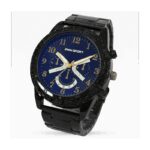 ⁦ساعة معدنية للرجال لون أسود أرضية زرقاء ماركة awin sport⁩ - الصورة ⁦2⁩