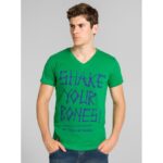 بلوزة شبابية تي شيرت لون أخضر