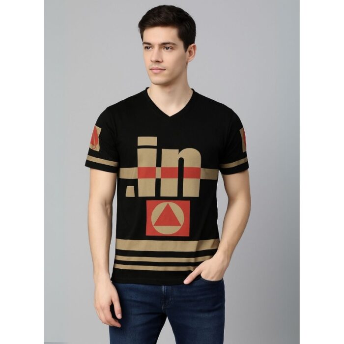 103384605_685ec7f317520 بلوزة شبابية تي شيرت لون اسود وبيج - الصورة 1