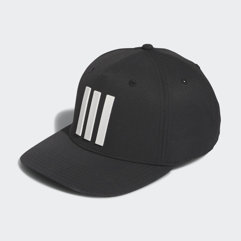 ⁦adidas Men's Golf 3-Stripes Tour Hat - Black⁩ - الصورة ⁦1⁩