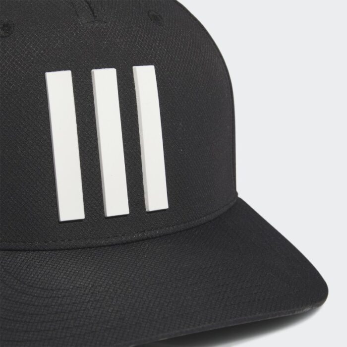 ⁦adidas Men's Golf 3-Stripes Tour Hat - Black⁩ - الصورة ⁦3⁩