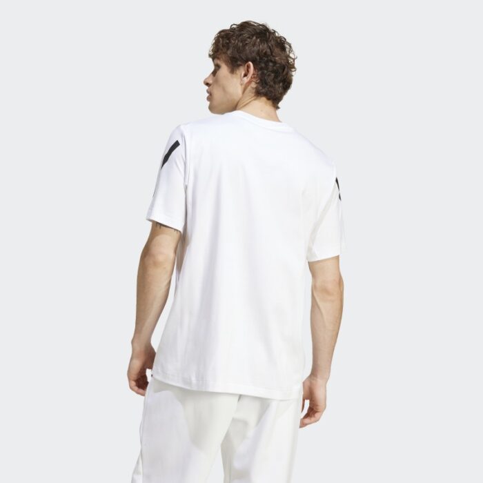 ⁦adidas Men's Z.N.E. Tee - White⁩ - الصورة ⁦4⁩