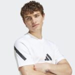 ⁦adidas Men's Z.N.E. Tee - White⁩ - الصورة ⁦8⁩
