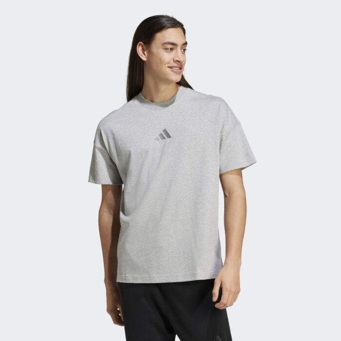 ⁦adidas Men's ALL SZN Tee - Grey⁩ - الصورة ⁦2⁩