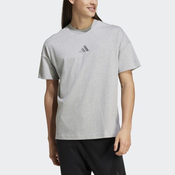 ⁦adidas Men's ALL SZN Tee - Grey⁩ - الصورة ⁦3⁩