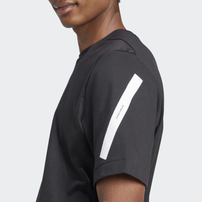 ⁦adidas Men's Z.N.E. Tee - Black⁩ - الصورة ⁦6⁩