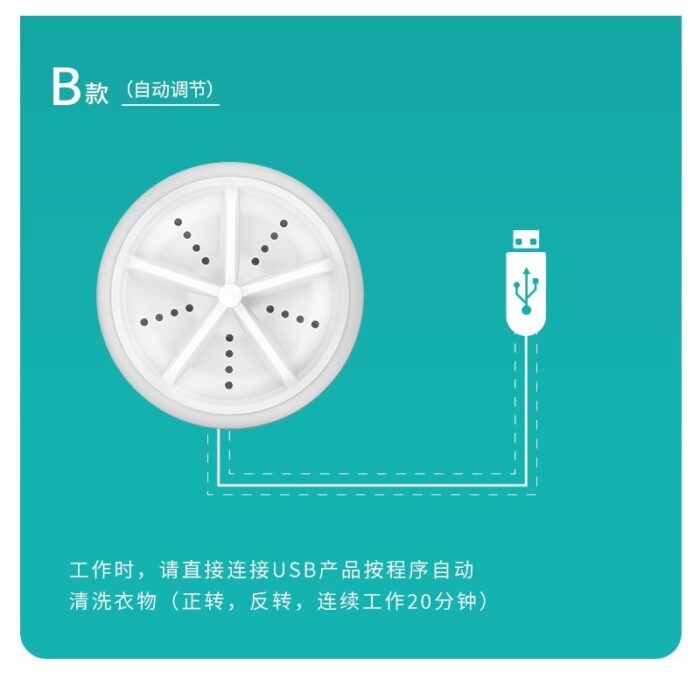 ⁦mini ultrasonic washing machine-ماكنة تحويل أي حوض لغسالة⁩ - الصورة ⁦3⁩