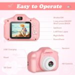 ⁦children's digital camera Pink-كاميرا أطفال الكترونية لون زهر⁩ - الصورة ⁦3⁩