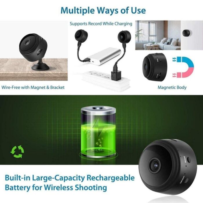 ⁦WiFi Mini Camera HD-كاميرا مراقبة لاسلكية⁩ - الصورة ⁦3⁩