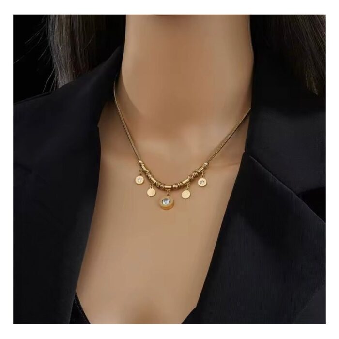 103384814_685ec91b24a5d سلسال مطلي ذهب و خرزة كرستال - الصورة 1