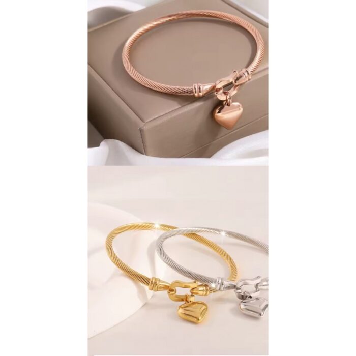 103384819_685ec925e9d87 سوار باندورا روز جولد بتصميم قلب - الصورة 1