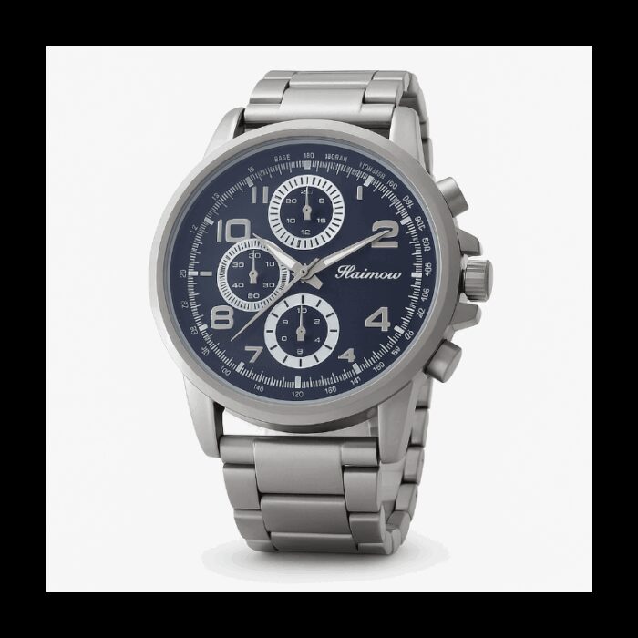 ⁦ساعه يد رجاليه دائري ستانلس ستيل  stainless steel من Aaimow⁩ - الصورة ⁦2⁩
