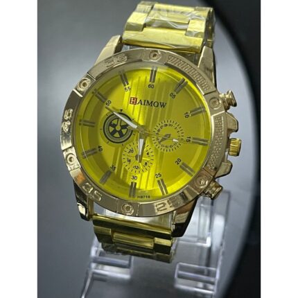 ساعه يد رجاليه دائري ستانلس ستيل stainless steel من Aaimow