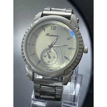 ساعه يد رجاليه دائري ستانلس ستيل stainless steel من Aaimow