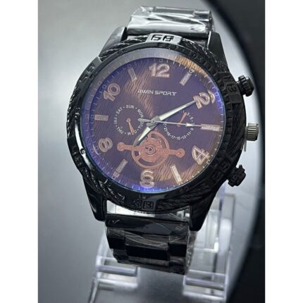 ساعه يد رجاليه دائري ستانلس ستيل stainless steel من Aaimow