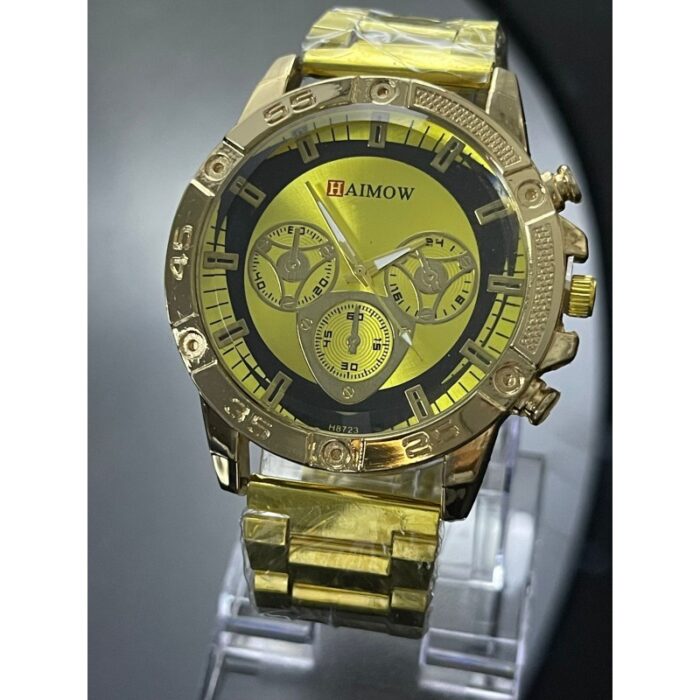 ⁦ساعه يد رجاليه دائري ستانلس ستيل  stainless steel من Aaimow⁩ - الصورة ⁦1⁩