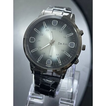 ساعه يد رجاليه دائري ستانلس ستيل stainless steel من dexin