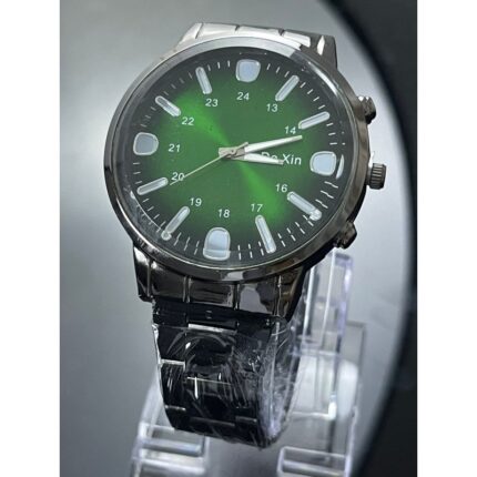 ساعه يد رجاليه دائري ستانلس ستيل stainless steel من dexin